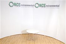 600D round coffee table in white 
